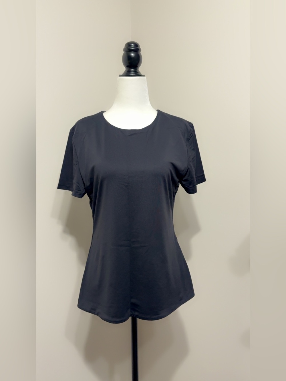 Frank & Oak Black Short-Sleeve Crew Tee